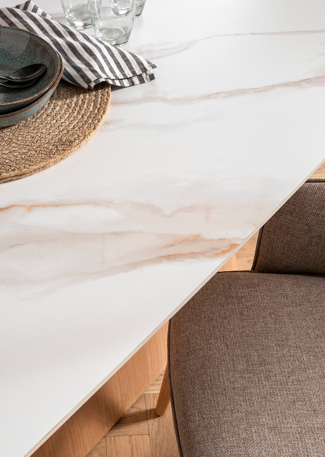 Evie Round Dining Table Sand