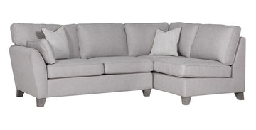 VL Cantrell Corner Group - Light Grey RHF 2 Scatter Cushions