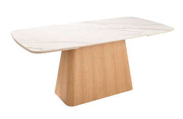 Evie Rectangle Extending Dining Table Sand