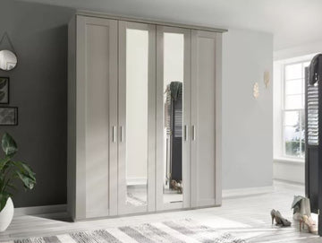 Cambridge Wardrobe Champagne 4 Door
