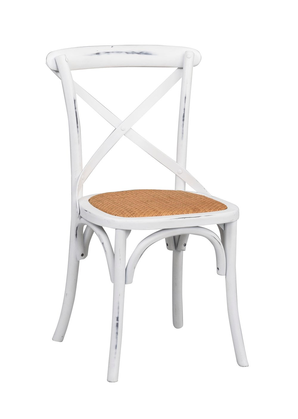 BA Cross Back Dining Chair White