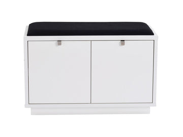 RO Confe Bench 2 Drawers White/Black