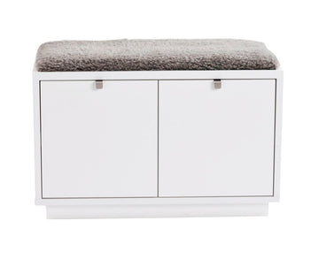 RO Confe Bench 2 Drawers White/Light Grey