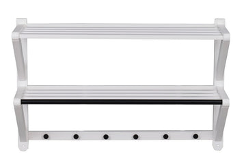 RO Met Hat Shelf Double White