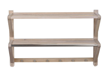 RO Met Hat Shelf Double White Pigmented