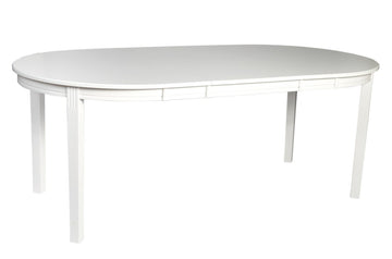 RO Witts Extending Dining Table Oval White