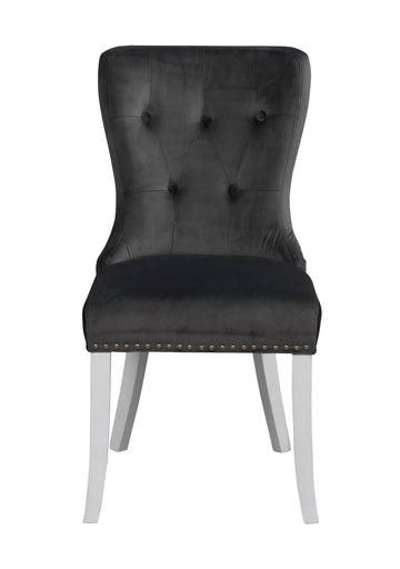 RO In Dining Chair Grey Plush