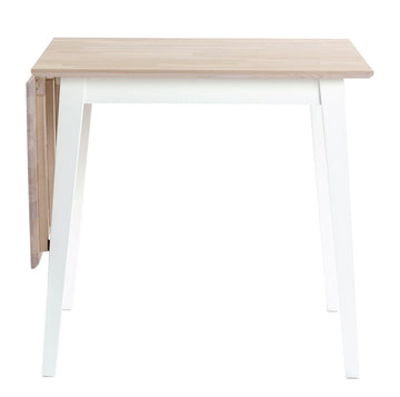 RO Filip Extending Dining Table Square White/White Pigmented