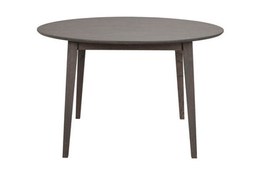 ROWICO FILIPPA Round EXTENDABLE DINING TABLE DARK BROWN