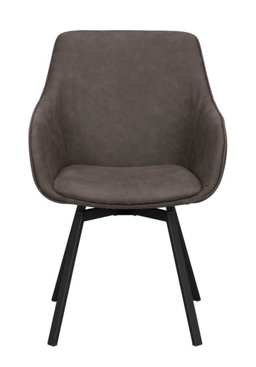 RO Alison Arm Chair Dark Grey/Black