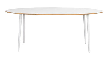 RO Fusio Dining Table Oval White
