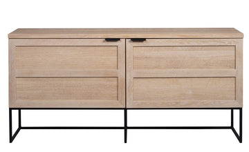 ROWICO EVERETT SIDEBOARD WHITEWASH/BLACK