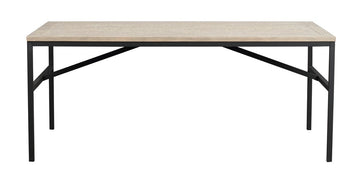 RO Gord Extending Dining Table White Pigmented