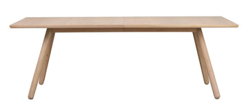 RO Lansin Extending Dining Table White Pigmented