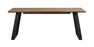 RO Melville Extending Dining Table Brown/Black