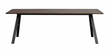 RO Brigham Extending Dining Table Brown/Black