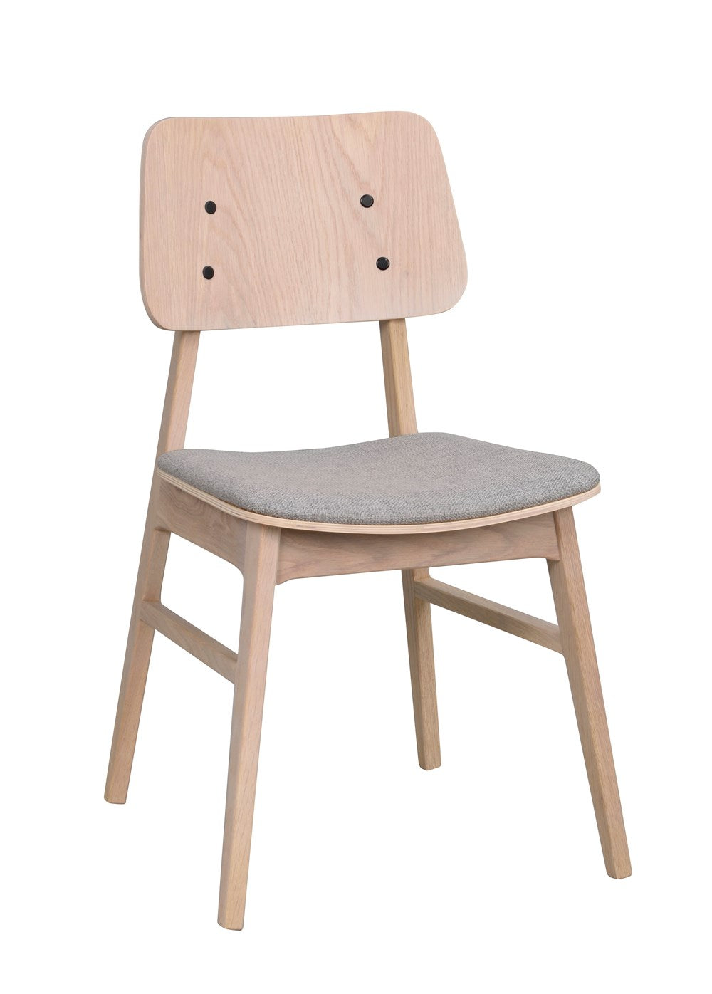 RO Nagano Chair Whitewash/Light Grey
