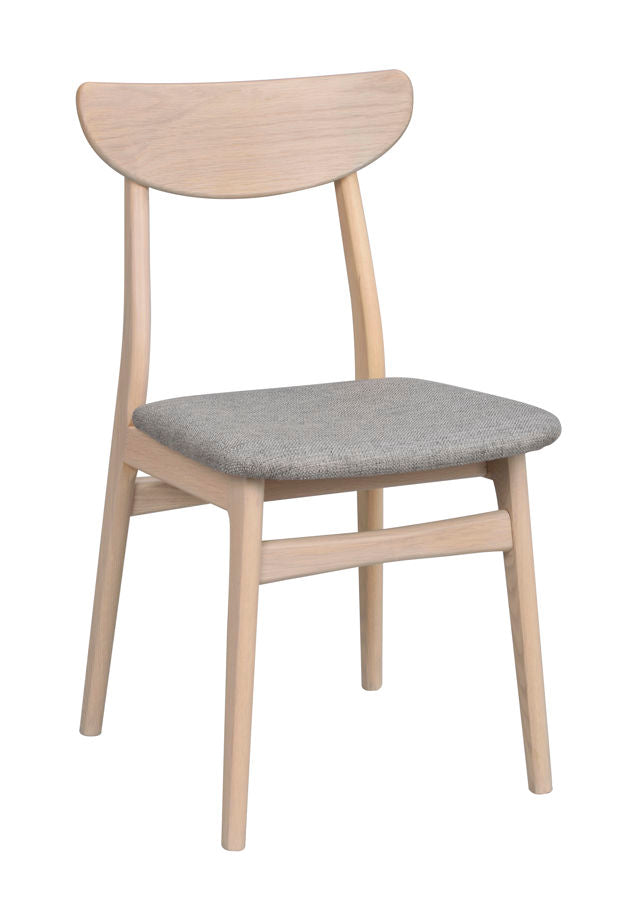 RO Rodham Chair Whitewash/Light Grey
