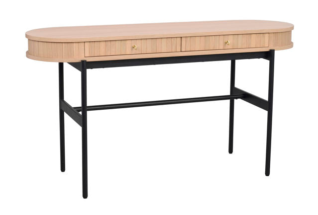 RO Haddington Console Table Whitewash/Black