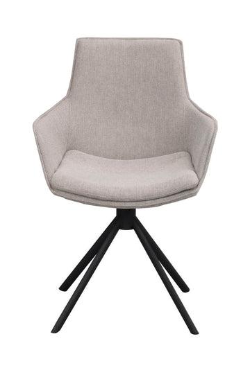 RO Lowell Swivel Arm Chair Grey/Black