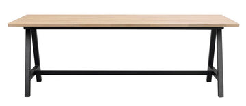 RO Carradale Extending Dining Table A 220x100 Whitewash/Black