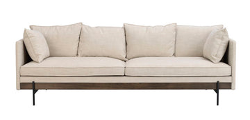 RO Shelton 3-Seater Sofa Beige/Black