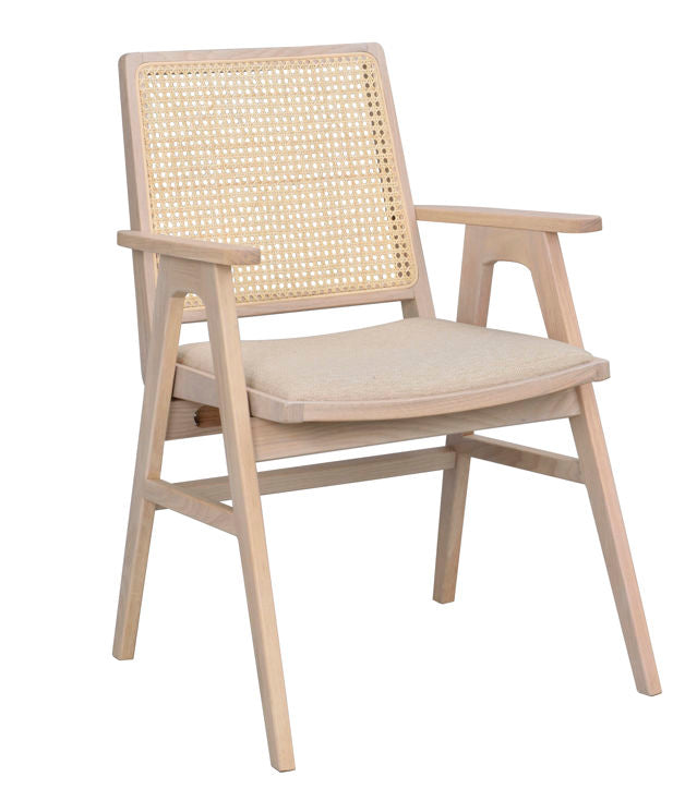 RO Prestwick Arm Chair Whitewash/Beige