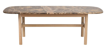 RO Hammond Coffee Table 135x62 Marble Brown/Whitewash