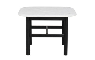 RO Hammond Coffee Table 62x62 Marble White/Black
