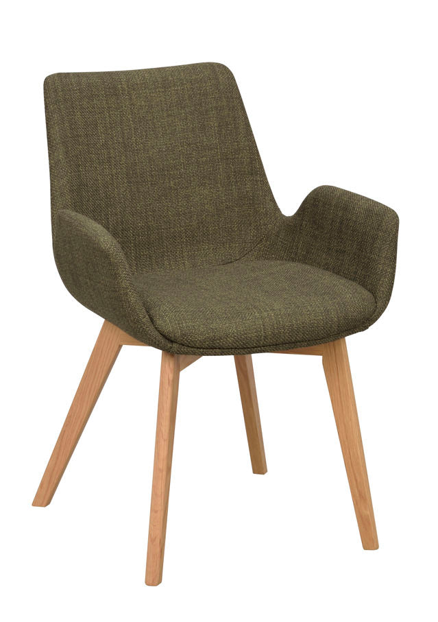 Drimsdale Arm Chair Green/Oak Rowico