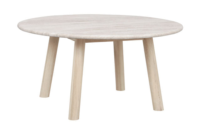 RO Taransay Coffee Table 90x90 Beige/Whitewash