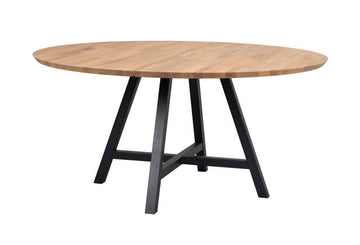RO Carradale Dining Table A Oak/Black