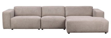 ROWICO Willard 4-Seater R-Sofa Beige