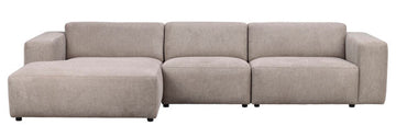 RO Willard 4-Seater L-Sofa Beige