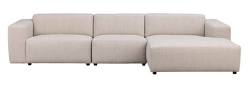 RO Willard 4-Seater R-Sofa Light Beige
