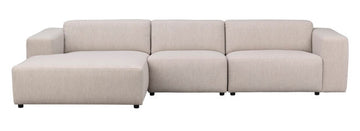RO Willard 4-Seater L-Sofa Light Beige