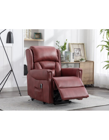 AM Sandringham L&T Dual Motor Burgandy Leather