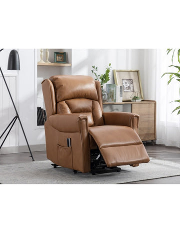 AM Sandringham L&T Dual Motor Camel Leather