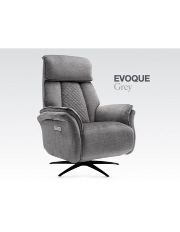 AM Evoque Swivel Electric Chair Dual Motor Grey