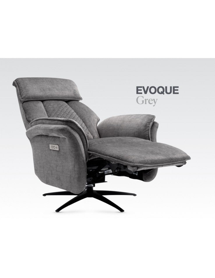 AM Evoque Swivel Electric Chair Dual Motor Grey