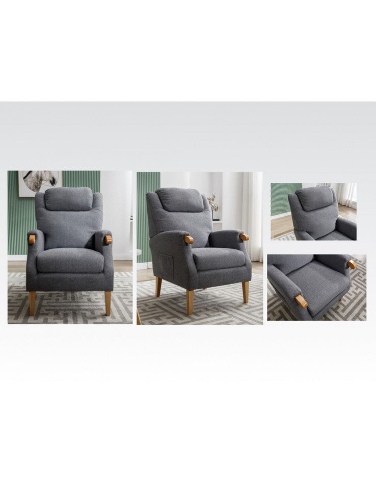 AM Lisbon Fireside Chair Grey