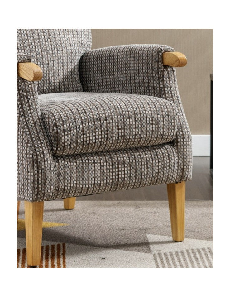 AM Lisbon Fireside Chair Latte