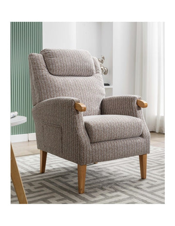 AM Lisbon Fireside Chair Natural