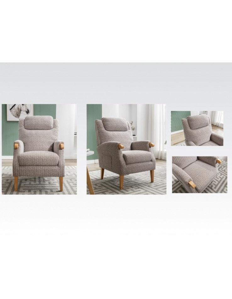 AM Lisbon Fireside Chair Natural
