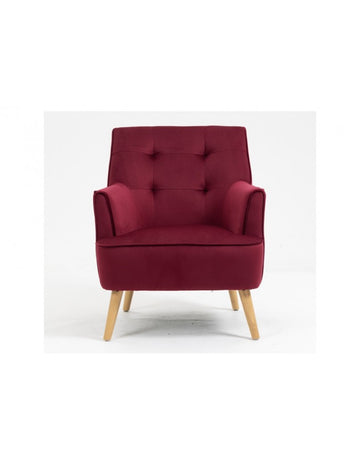AM Tara Accent Chair Dark Crimson