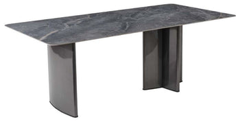 Campania Dining Table - Grey Sintered Stone