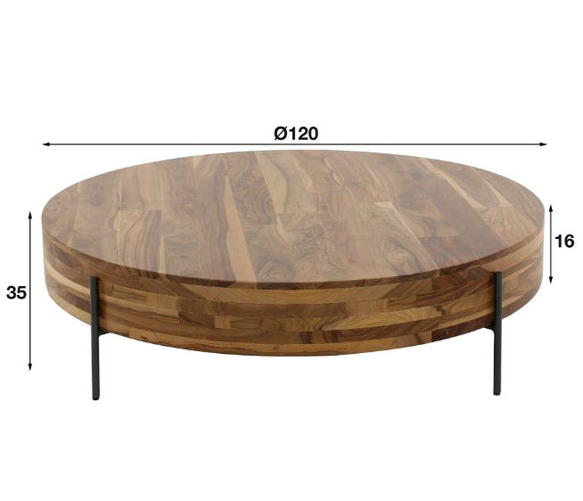 ZI Daytona Coffee Table Dark Grey