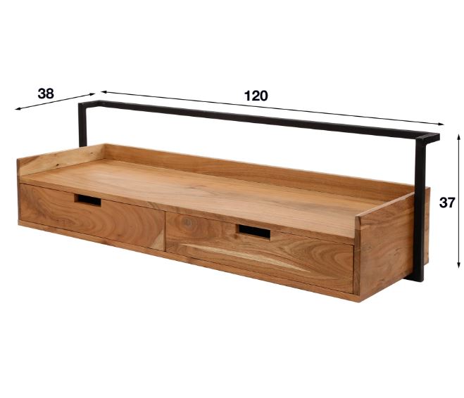 ZI Air Wall Desk Drawer Natural