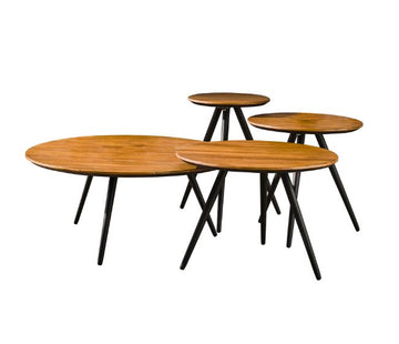 ZI Teca Coffee Table Round Black