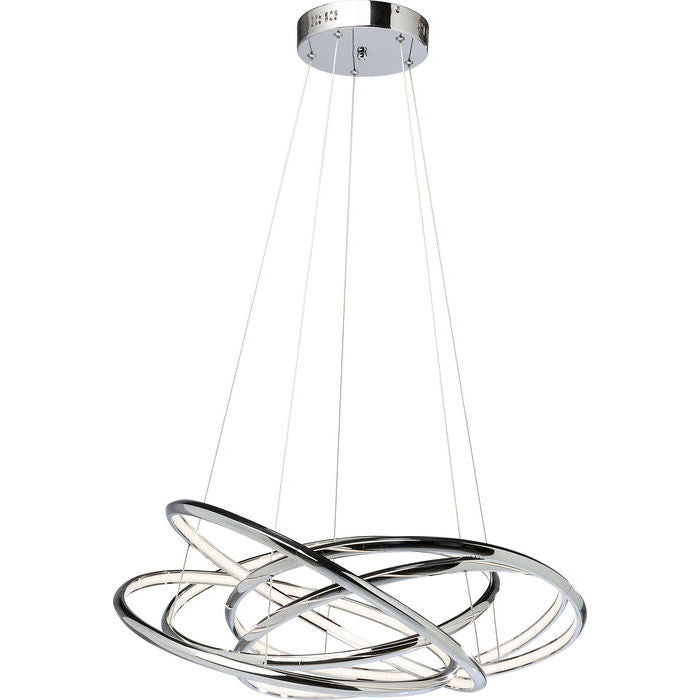 Pendant Lamp Saturn LED Chrome Big - Kian Furniture